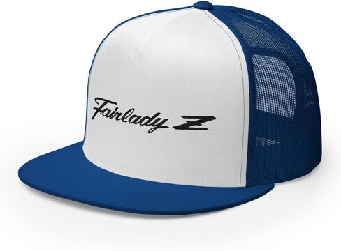 Fairlady Z Emblem Script Datsun 240z 280z Vintage JDM Car Custom Embroidered 5 Panel Trucker Cap Snapback Hat in Saudi Arabia