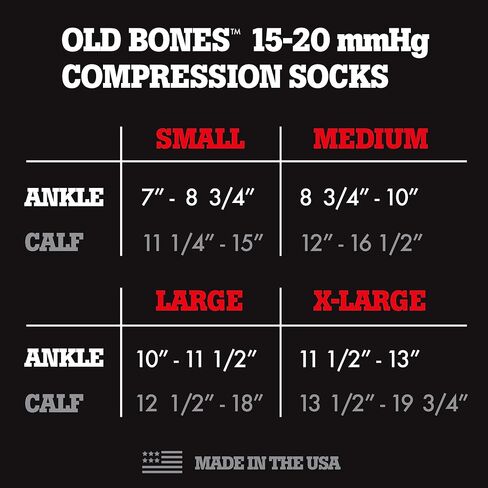 جوارب ضغط العظام القديمة: المواد الصلبة - الجوارب الرياضية للرجال والنساء - 15-20 مم زئبق in Kuwait