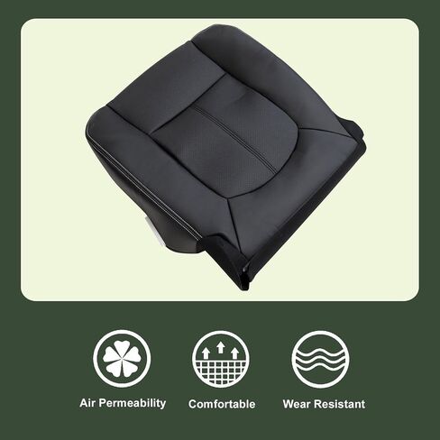 FZJDSD Black Driver and Passenger Bottom and Side Top Lean Back Perforated Leather Seat Covers Compatible with Ford F250 F350 F450 F550 Lariat 2011 2012 2013 2014 2015 2016 in Saudi Arabia