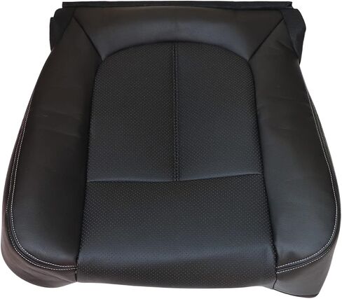 FZJDSD Black Driver and Passenger Bottom and Side Top Lean Back Perforated Leather Seat Covers Compatible with Ford F250 F350 F450 F550 Lariat 2011 2012 2013 2014 2015 2016 in Saudi Arabia
