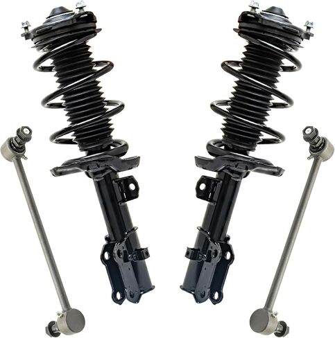 Detroit Axle - 2.0L Front Struts Sway Bars for Hyundai 2017 Elantra, 2 Struts with Coil Spring 2 Sway Bar End Links Replacement Suspension Kit in Saudi Arabia