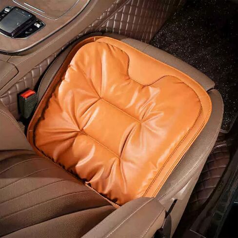 Livena Car Seat Cushion Replacement, Soft Comfortable Memory Foam Front Seat Pads, Coccyx and Lower Back Pressure Relief - Seat Cushion for Car, Truck, Office Chair, Universal Fit Design (1, Brown) in Saudi Arabia