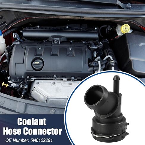 ACROPIX Engine Coolant Hose Connector Fit for Volkswagen Tiguan 2.0L A/T AWD R-Line Sport Utility - Pack of 2 Black in Saudi Arabia
