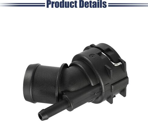 ACROPIX Engine Coolant Hose Connector Fit for Volkswagen Tiguan 2.0L A/T AWD R-Line Sport Utility - Pack of 2 Black in Saudi Arabia