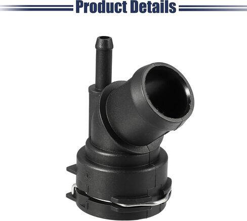 ACROPIX Engine Coolant Hose Connector Fit for Volkswagen Tiguan 2.0L A/T AWD R-Line Sport Utility - Pack of 2 Black in Saudi Arabia
