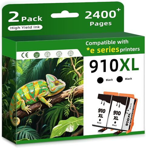 910XL Ink Cartridges Combo Pack Replacement for HP 910 XL Ink Cartridges Black and Color HP910 HP910XL for OfficeJet Pro 8015e 8025e 8022e 8028e 8035e 8020 8035 8028 8025 Printer (BK/C/M/Y,4 Pack) in Saudi Arabia