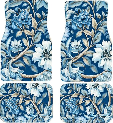 الحصير الفني للسيارة ، الحصير-لا تنزلق ، الأزهار الذهبية للزهور ، أمامية وخلفية تمتص المياه ، وبطانات سجادة متينة للسيارات مع أنماط أنيقة in Kuwait