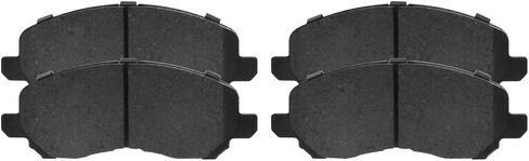 AutoShack Front & Rear Drilled & Slotted Brake Rotors Premium Ceramic Brake Pads | Replacement for 2007-2013 Mitsubishi Outlander 2.4L 3.0L V6 AWD FWD | E-Coated | 12-PC Brake Kit | ShadowGuard in Saudi Arabia