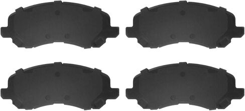 AutoShack Front & Rear Drilled & Slotted Brake Rotors Premium Ceramic Brake Pads | Replacement for 2007-2013 Mitsubishi Outlander 2.4L 3.0L V6 AWD FWD | E-Coated | 12-PC Brake Kit | ShadowGuard in Saudi Arabia