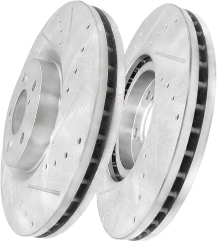 PM Auto Front Drilled Slotted Disc Brake Rotors For 2007-2013 Acura MDX 5 Stud Wheel in Saudi Arabia