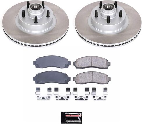 Power Stop SC1923 Front Brake Kit With Semi-Coated Brake Rotors and Ceramic Brake Pads & Hardware For Explorer Sport, Explorer Sport Trac, Ranger, Mazda B3, Mazda B4000 [Model Specific] in Saudi Arabia
