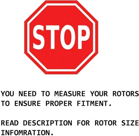 محور ديترويت - 12.40 بوصة مجموعة الفرامل الخلفية لشيفروليه إمبالا ماليبو محدودة بويك جاذبية لاكروس ريجال كاديلاك XTs ، حفر دوارات الفرامل المتنافسة على قرص محفور. in Kuwait