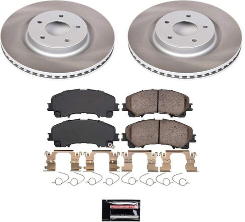 Power Stop SC6944 Front Brake Kit With Semi-Coated Brake Rotors and Ceramic Brake Pads & Hardware For Infiniti Q50 Q60 QX50 [Application Specific] in Saudi Arabia
