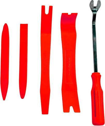 5PCS Plastic Pry Tool Kit Auto, Plastic Pry Tool, Interior Trim Removal Kit, Durable and Sturdy, Resistant to Bending and Cracking Fits Most Sedans, SUVs, Trucks, and Vans (Blue) in Kuwait