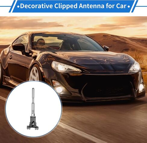 1 Pc Clipped Dummy Antenna Aerial for Decoration Only Universal Car Truck Mount Black Red Rear in Saudi Arabia