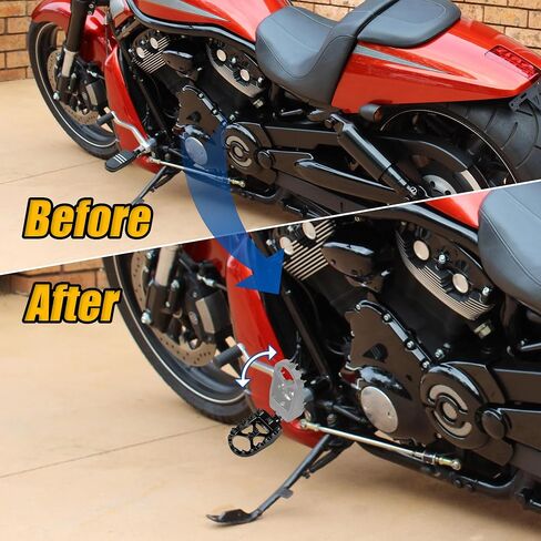 Motorcycle Footpegs 360° Roating Wide Foot Pegs CNC MX Chopper Bobber Style Fits for Harley Dyna Sportster FLFB FLSTF Iron 883 Softail Street Glide, Black in Saudi Arabia