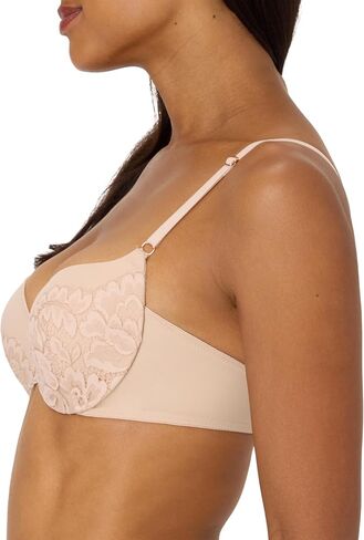 Maidenform Women's Underwire, Love The Lift Lace Demi Push-up Bra, Smoothing, Convertible Straps in Saudi Arabia