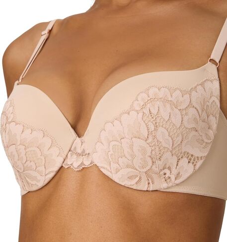Maidenform Women's Underwire, Love The Lift Lace Demi Push-up Bra, Smoothing, Convertible Straps in Saudi Arabia