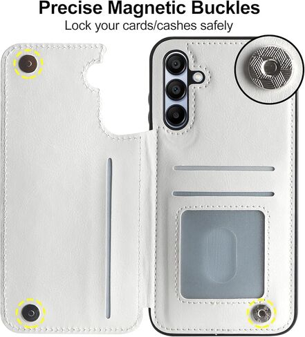 HianDier for Samsung Galaxy A54 5G Case with Card Holder Wallet Case for Women Men PU Leather Kickstand Protective Cover Magnetic Closure Shockproof Case for Samsung Galaxy A54 5G Phone Case Black in Kuwait