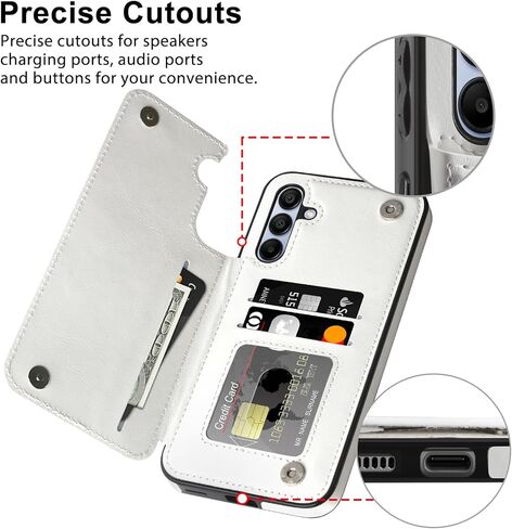 HianDier for Samsung Galaxy A54 5G Case with Card Holder Wallet Case for Women Men PU Leather Kickstand Protective Cover Magnetic Closure Shockproof Case for Samsung Galaxy A54 5G Phone Case Black in Kuwait