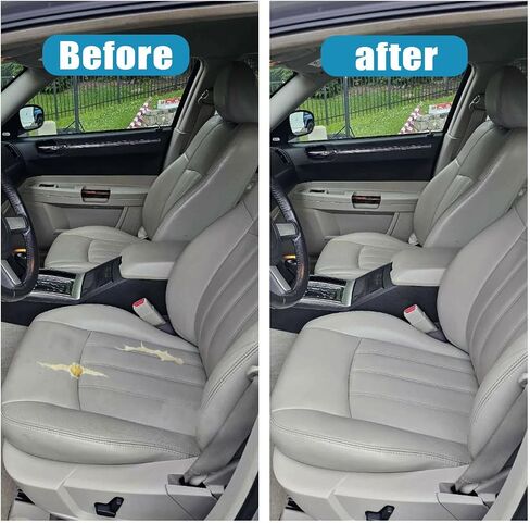 Priprilod Gray Leather Driver Side Bottom Replacement Seat Cover Compatible with Chrysler 300C Limited 2005 2006 2007 2008 2009 2010 in Kuwait