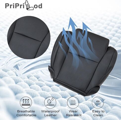 Pripirlod Leather Defored Driver Driver Loom Cover Gray Fit To Toyota Tundra Sequoia 2007 2008 2008 2010 2011 2012 2013 in Saudi Arabia