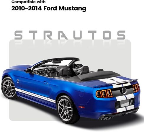 LED LED Tail Lights متوافقة مع Ford Mustang 2010-2014 Sequential Trans Signal Scipens Brake Lamplize Slip & Play Side Driver Side & Right Passenger Side 1 (Red W/Blacktrim) in Kuwait