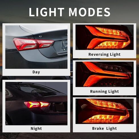 KARPAL Tail light Halogen Inner Rear Right Passenge Side Brake Backup Light Stop Lamp Assembly Compatible with 2019-2022 Chevy Malibu 84595945 in Saudi Arabia