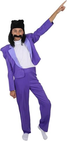 HPO Adult Men's Animation Punk Rock Keyboard Bratt Suit Costume Bundle | Multiple Size Options in Kuwait