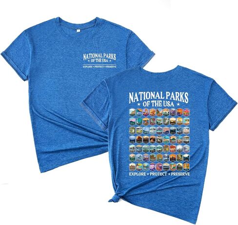 National Parks of The USA Shirt Outdoor Adventure T-Shirt Nature Hiking Camping T-Shirt in Saudi Arabia
