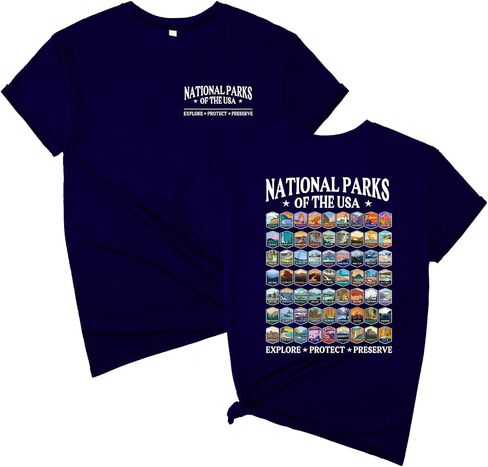 National Parks of The USA Shirt Outdoor Adventure T-Shirt Nature Hiking Camping T-Shirt in Saudi Arabia