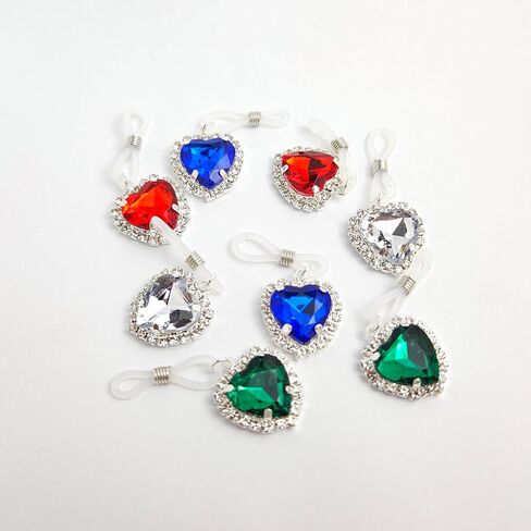 Sparkling CZ Crystal Heart Dangle Non Piercing Fake Nipple Rings for Women Adjustable Nipple Noose Non Pierced Fake Nipple Ring Dainty Fake Nipple Jewelry in Saudi Arabia