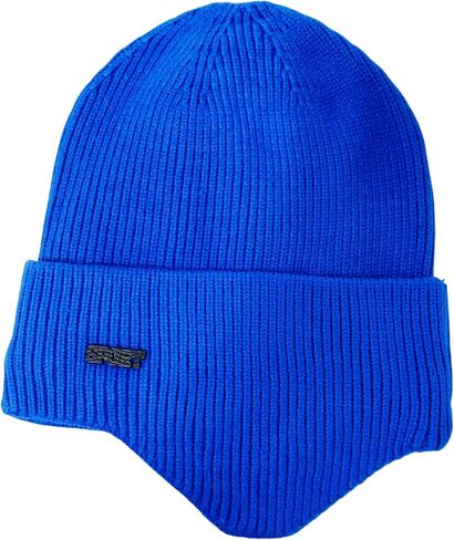 Super Soft Plush-Lined Solid Color Knitted Sport Cuffed Hat with Ear Cover in Saudi Arabia