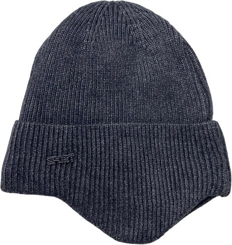 Super Soft Plush-Lined Solid Color Knitted Sport Cuffed Hat with Ear Cover in Saudi Arabia