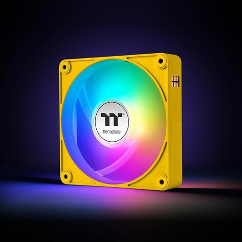 Thermaltake CT140 EX ARGB Sync PC Cooling Fan 3 Pack, PWM 500~1800 RPM, 5V Motherboard Sync, 16.8 Million Colors 9 LEDs, MagForce 2.0 Connectors, Hydraulic Bearing, Racing Green, CL-F222-PL14RG-A in Kuwait