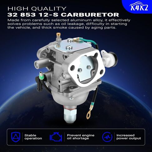 32 853 12-S المكربن مع مجموعة مضخة الوقود لتصفية زيت الهواء لـ KOHLER SV710/715/720/725/730/740 SV810/820/830/840 22HP 23HP 24HP 25HP 26HP 27HP محرك استبدال# 32-853-08،32-853-06 in Saudi Arabia