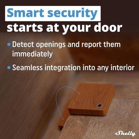 Shelly Blu Door/Window Black | Bluetooth Operated Sensor | Home Automation | iOS Android App | Alexa & Google Home Compatibility | Lux and Tilt Angle Measurement | Set Custom Activation Scenes in Saudi Arabia