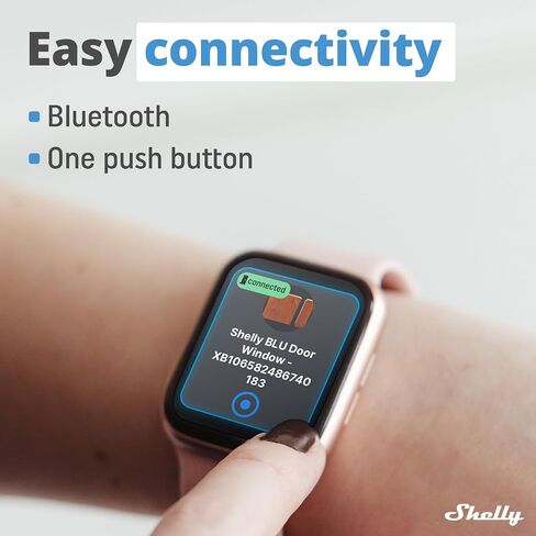 Shelly Blu Door/Window Black | Bluetooth Operated Sensor | Home Automation | iOS Android App | Alexa & Google Home Compatibility | Lux and Tilt Angle Measurement | Set Custom Activation Scenes in Saudi Arabia