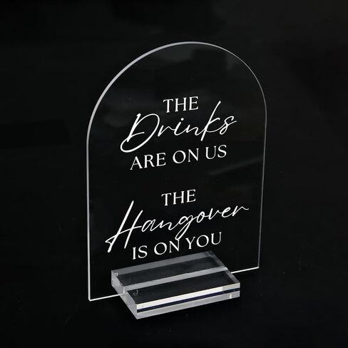 قوس الأكريليك في علامة الذاكرة المحبة ، بطاقات زفاف واضحة 5 × 7 بوصة 1/8 "سميكة وقف ، الخط الحديث ، بطاقات أكريليك مقروء in Kuwait