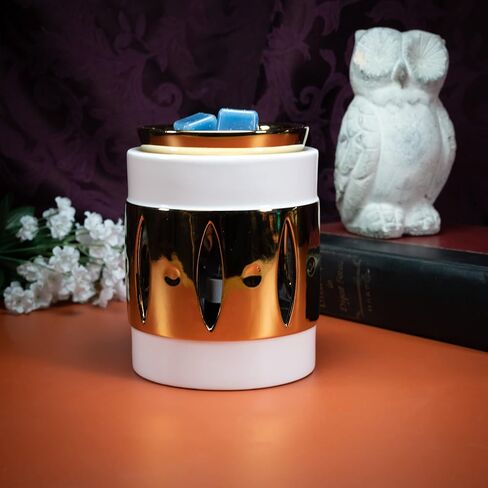 Scentsationsals Wax Melt أكثر دفئًا ، دافئًا للشمع لذوبان الشمع المعطرة - مجموعة العسل الحديثة Capiz - شمع الشمع لمكعبات العطور والفطائر in Saudi Arabia