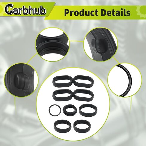 Carbhub 68191356AA مرشح زيت المحرك الإسكان O Ring Seal Kit Fit لـ Chrysler 300 200 Pacifica for Dodge Charger Challenger Ram 1500 for Jeep Wrangler Grand Cherokee 3.2 3.6L in Saudi Arabia