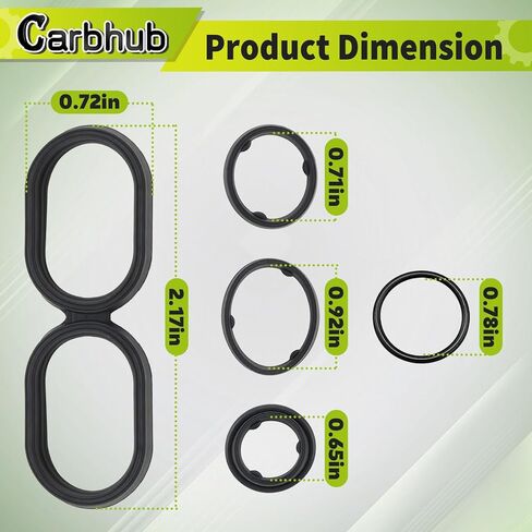 Carbhub 68191356AA مرشح زيت المحرك الإسكان O Ring Seal Kit Fit لـ Chrysler 300 200 Pacifica for Dodge Charger Challenger Ram 1500 for Jeep Wrangler Grand Cherokee 3.2 3.6L in Saudi Arabia