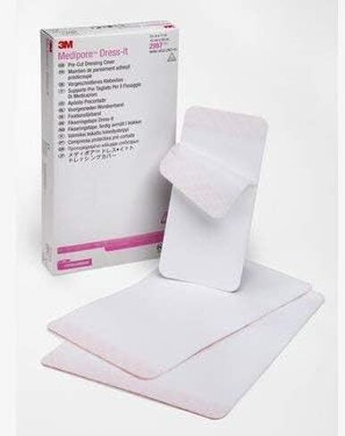 3M Medipore Dress-Dress Cover Pre Cut Cover-3-7/8 "× 4-5/8"-صندوق 25 in Saudi Arabia