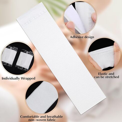 200 جهاز كمبيوتر قابل للتخلص من الشعر للنساء ، عصابة رأس سبا غير منسوجة للمكياج والسفر وتأمين الشعر أثناء الوجه in Kuwait