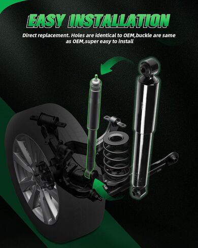 SCITOO 2Pcs Rear Shock Absorbers Shocks Struts for 2005-2015 for Nissan Armada 345066 in Saudi Arabia