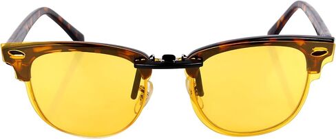 Polarized CLIP-ON Sunglasses for Ray-Ban Clubmaster RB3016 (RX3016) 51X21 in Kuwait
