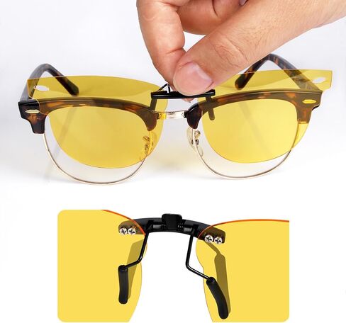 Polarized CLIP-ON Sunglasses for Ray-Ban Clubmaster RB3016 (RX3016) 51X21 in Kuwait