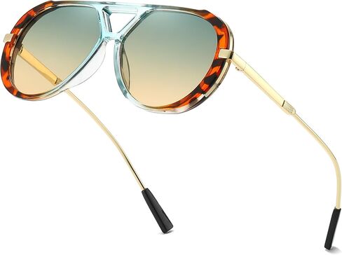 IGnaef® Tangle Free Aviator Sunglasses for Women Men with UV Protection 2025 Trendy Retro Oversized Shades IF6152 in Kuwait