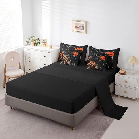 مجموعة الفراش Feelyou Football Set Queen 7 Pitch Kids Soccer Ball Pattern for Boys Girls Teens Sports Sports Bed Bed في حقيبة مع ما يعزفه وألواح وأغطية وسادة ووسادة in Saudi Arabia
