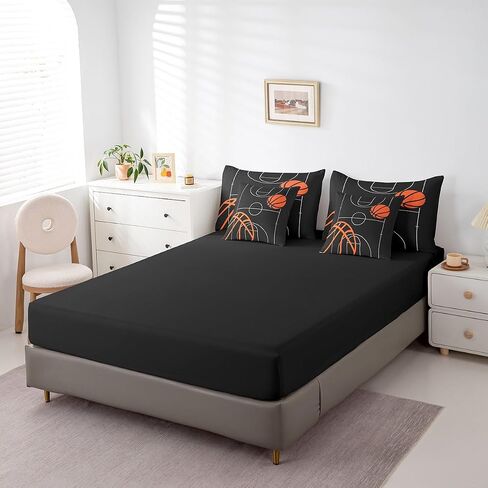 مجموعة الفراش Feelyou Football Set Queen 7 Pitch Kids Soccer Ball Pattern for Boys Girls Teens Sports Sports Bed Bed في حقيبة مع ما يعزفه وألواح وأغطية وسادة ووسادة in Saudi Arabia